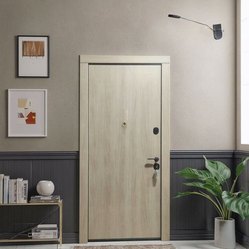 CHANGYI WH Approved for 90-minute Fire Resistant Modern Hotel Finished for Armored Steel Security Entrance Doors