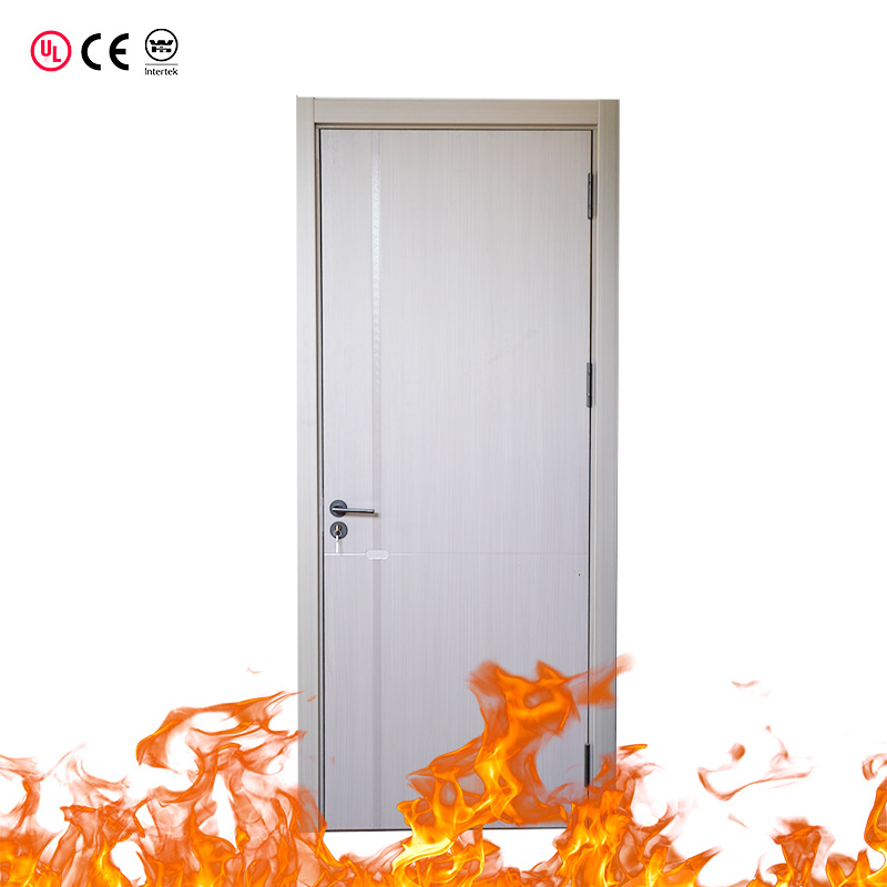 Paint-Free Solid Wood Fire/Moisture Resistant Eco-Friendly Finished Surface Door For Offices Entry