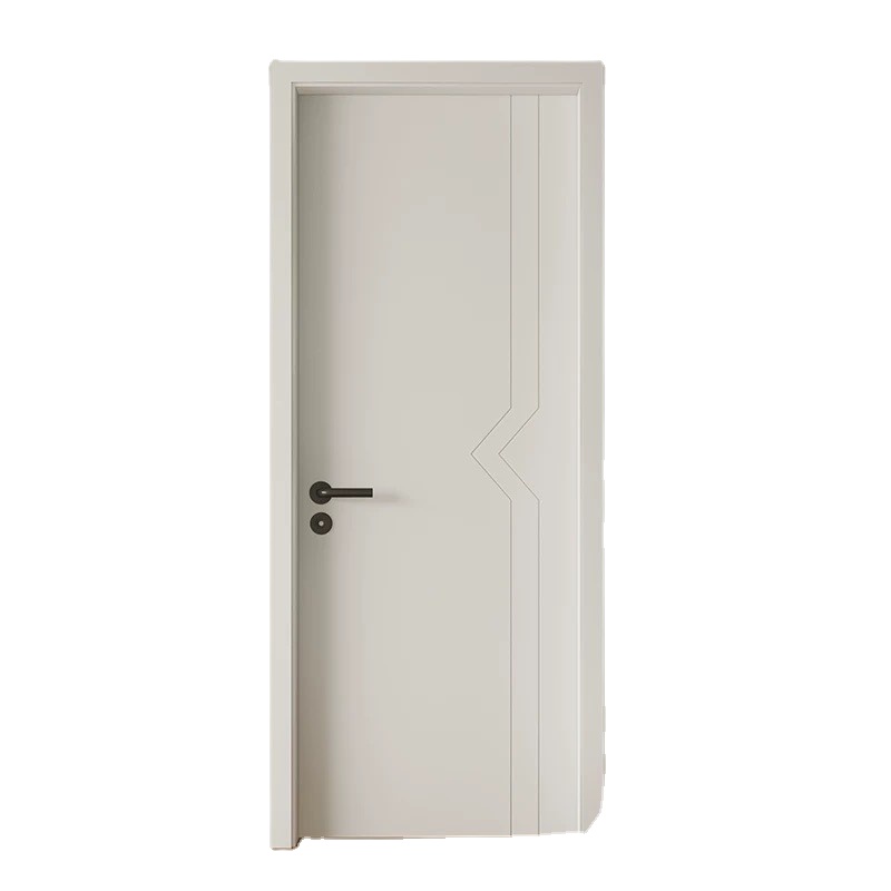 Waterproof Wpc Door Pvc Interior Door Melamine Veneer Door for Houses