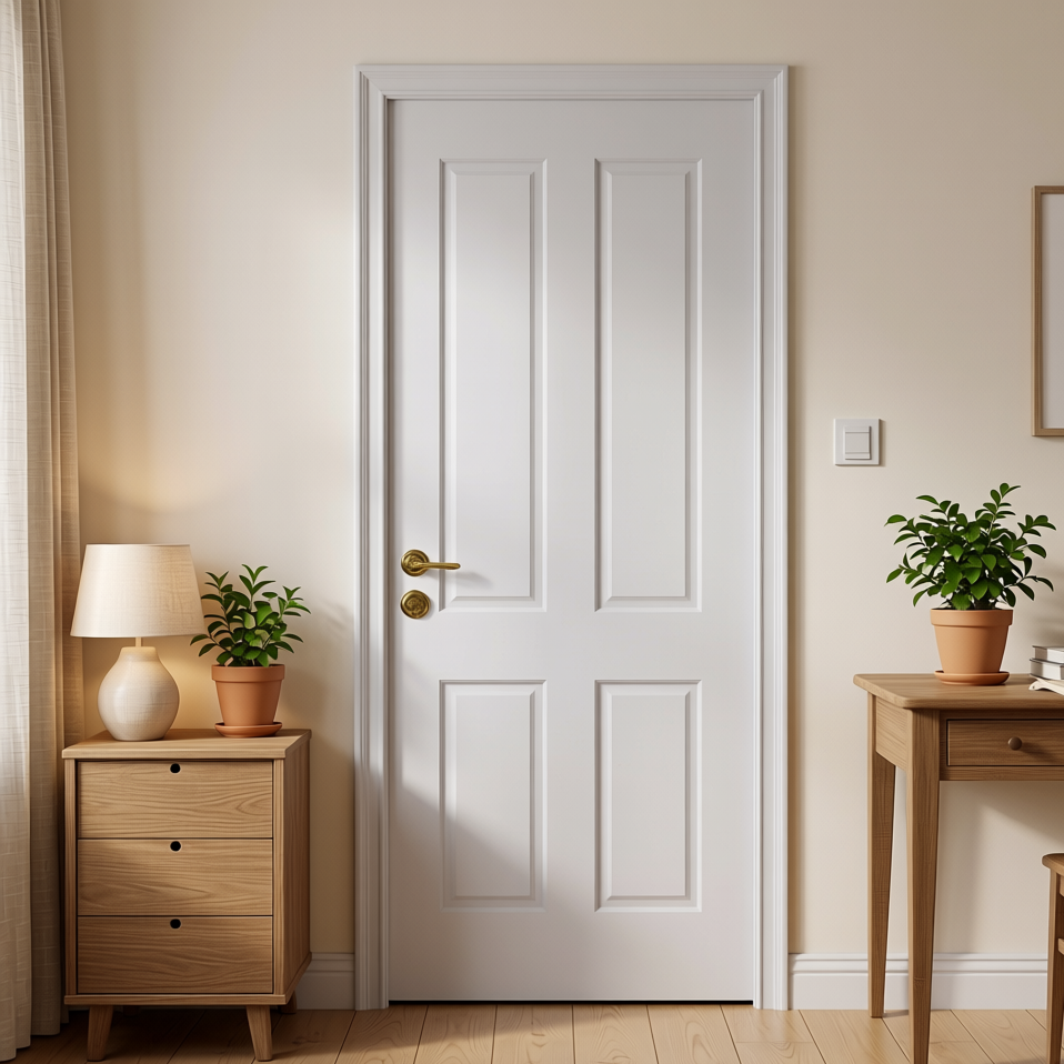 Solid Wood Double Main Door Design For Villa Door Finished Surface For Interior Teak Wood Panel Door Design