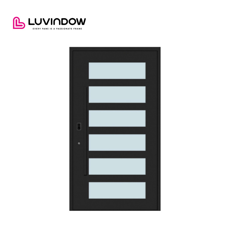 Secure Large Opening Aluminum Entry Pivot Doors for High End North American Residential Communities