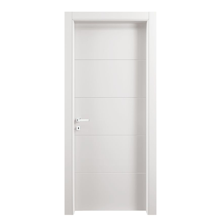 Modern Engineered Veneer Lowes Flat Flush Slab Design Wooden Doors