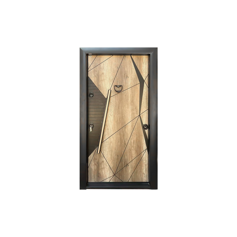Factory Main Entrance Commercial Modern Bulletproof Armored Steel Waterproof Security Entry Door Finished Outdoor SUFO Brand