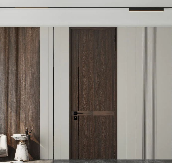 Luxury Interior High Quality Solid Wood Soundproof Door with Finished Surface and Decoration
