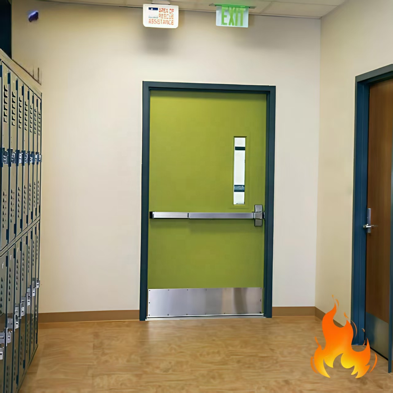 f Steel DoorFireproof Doors Security Steel Fire Door US Standard