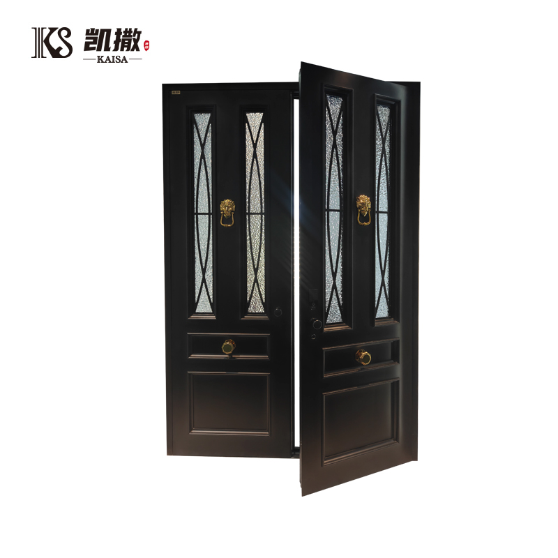 High Performance Thermal Break Aluminum Armored Entry Door Cold Resistant, Soundproof | Custom Size Door for Villa