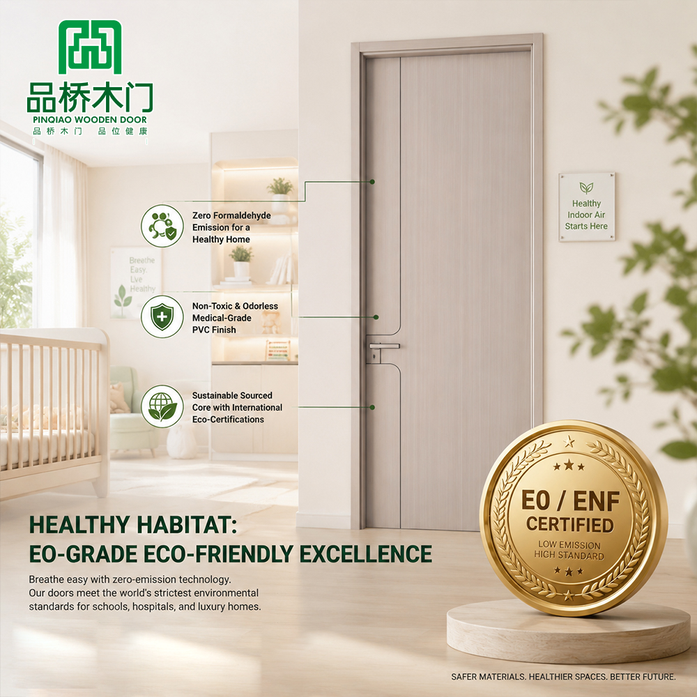 Manufacturer Wholesale Oak Interior Doors With PVC Door Skin Wooding For Interior House Room Doors For A House