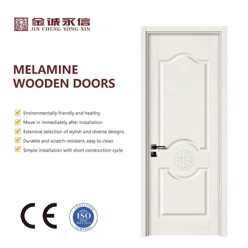 Factory Price Simple Designs Waterproof Soundproof Melamine Interior Wooden Door Hotel Bedroom Entry Wooden Door