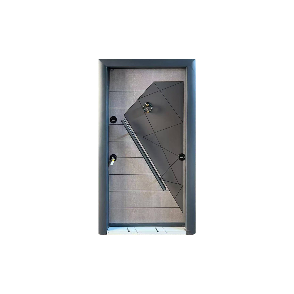 Factory Main Entrance Commercial Modern Bulletproof Armored Steel Waterproof Security Entry Door Finished Outdoor SUFO Brand