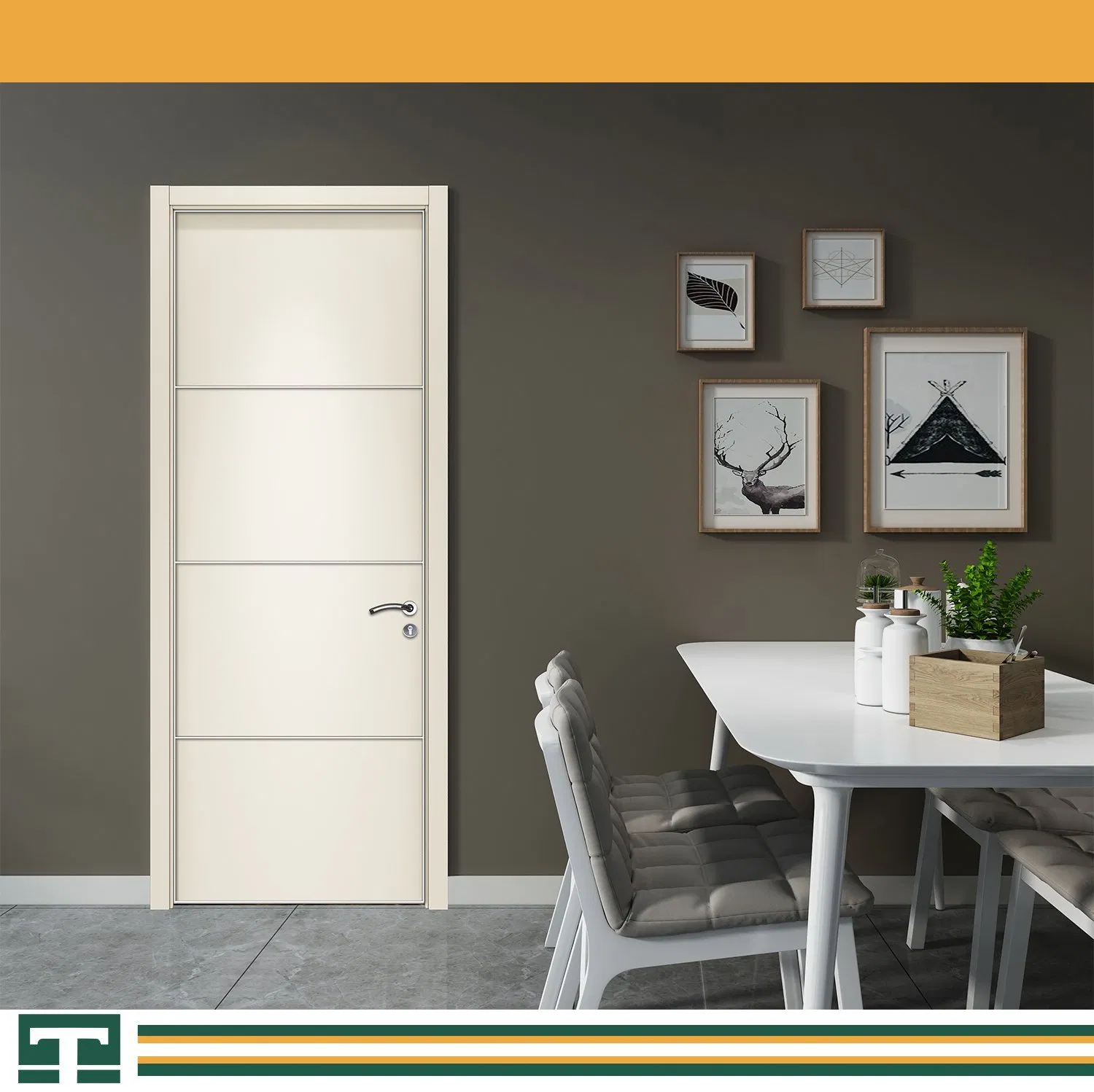 Wholesale China Solid Wood Door Interior Wooden PVC Room Composite Entrance House Exterior Main Room Pivot House Real Barn Bedroom Door MDF Luxury Soundproof