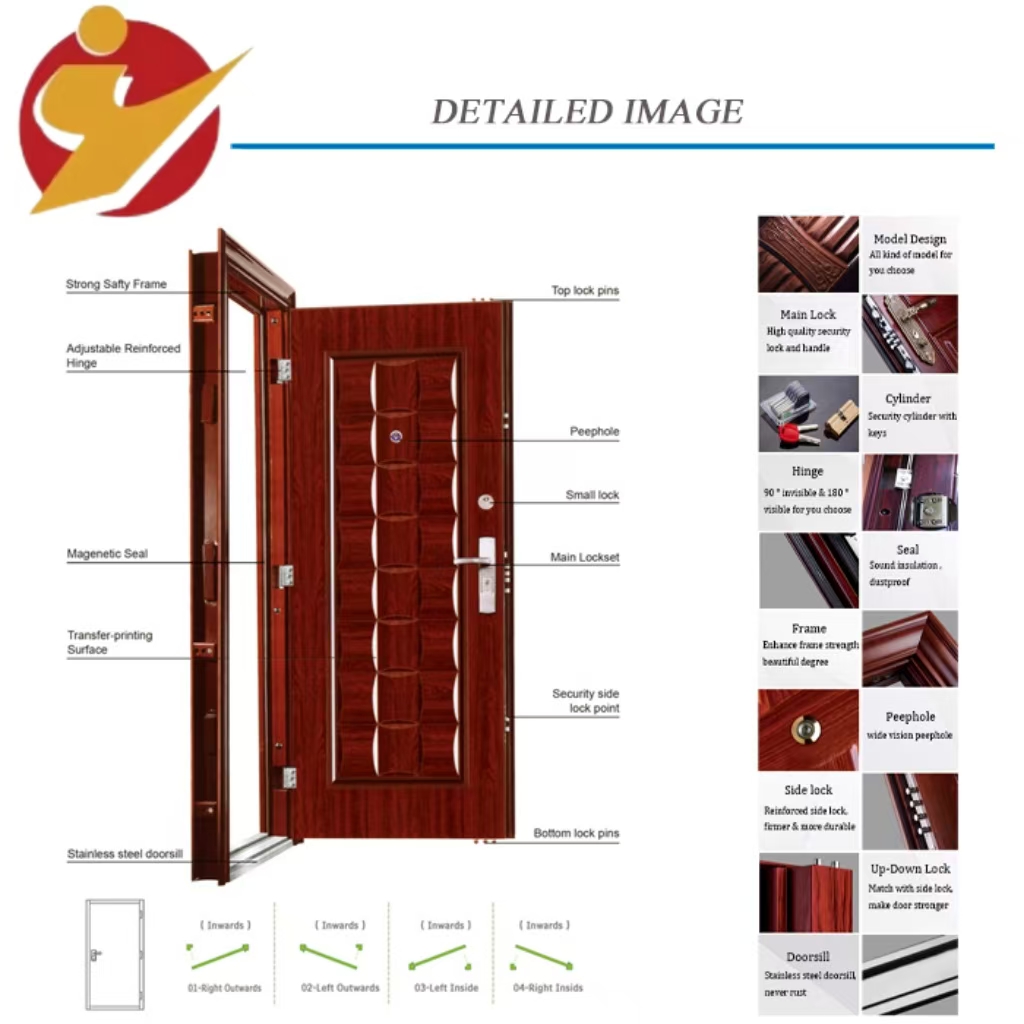 Detailed Fire Door Technical Diagram