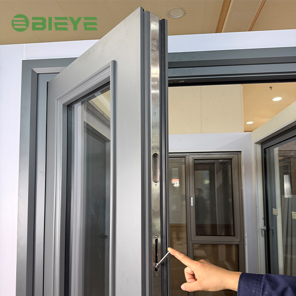 Morden Double Glass Entry Doors for Center Front Pivot Door Main Entrance Aluminium Glass Pivot Door Casement Grill Design