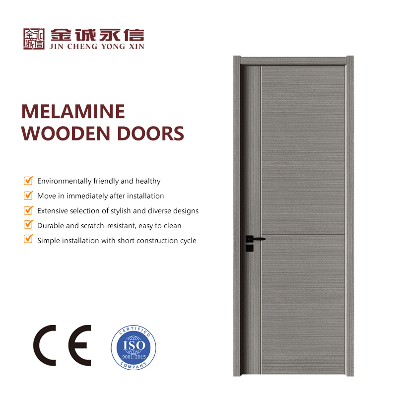 Factory Price Simple Designs Waterproof Soundproof Melamine Interior Wooden Door Hotel Bedroom Entry Wooden Door