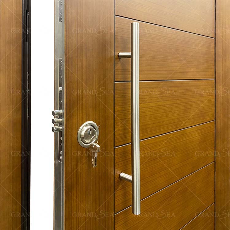 Entry Door Design Fireproof Steel Armored Double Door