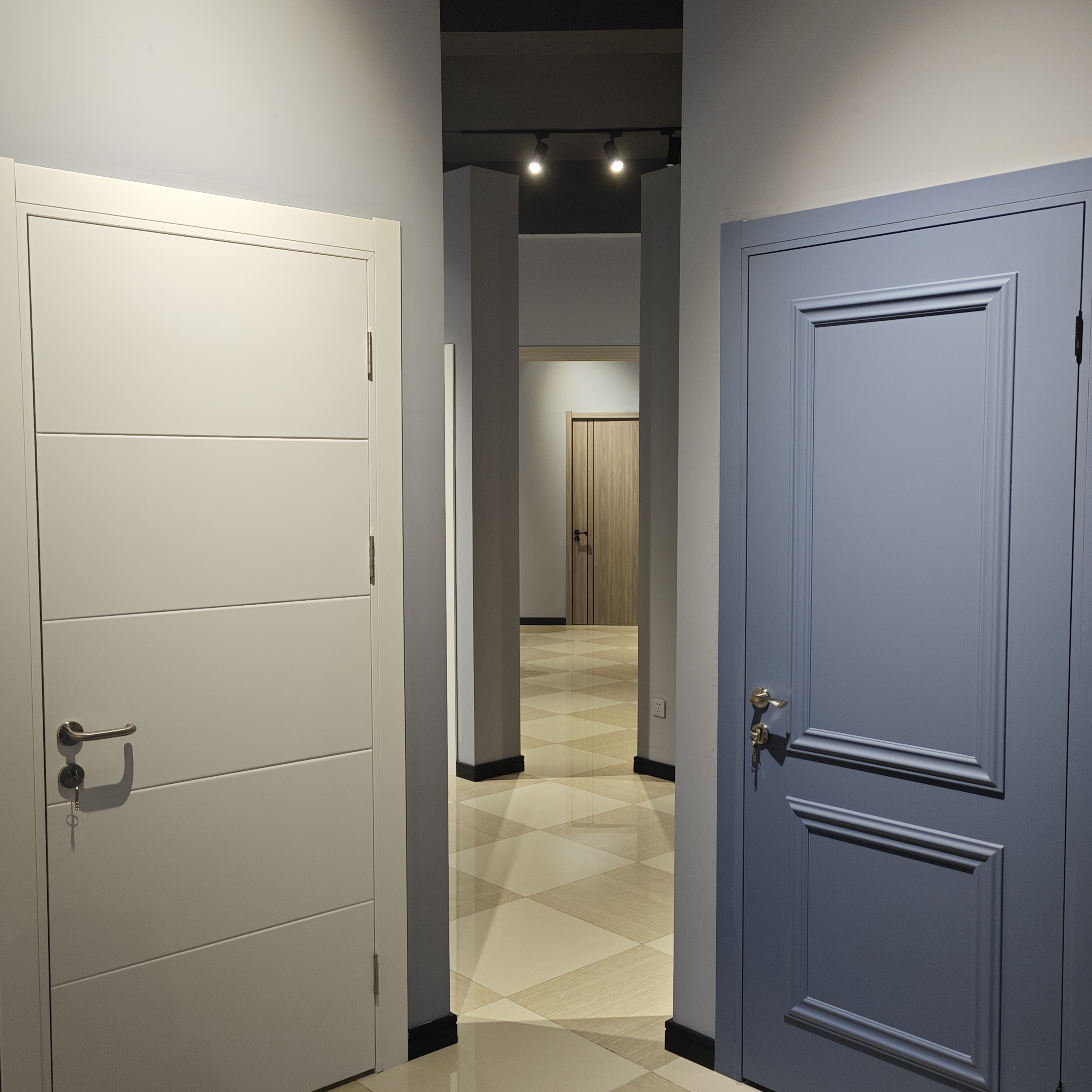 Top Manufacturer Apartment Poly Internal Wood Door Hotel Bedroom Door Plastic Composite WPC Solid Wooden Room Door