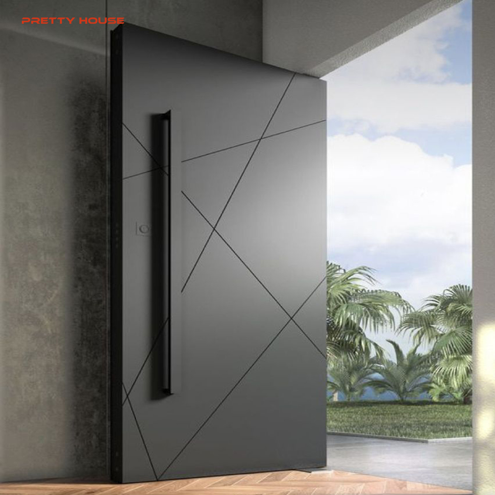 8 Foot Glass Pivot Exterior Door Aluminum Pivot Wood Exterior Door