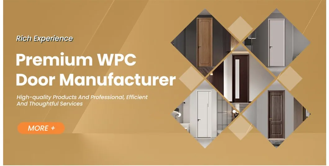 Custom OEM Waterproof Modern Composite Wooden Door Luxury Internal Wood WPC Interior Door