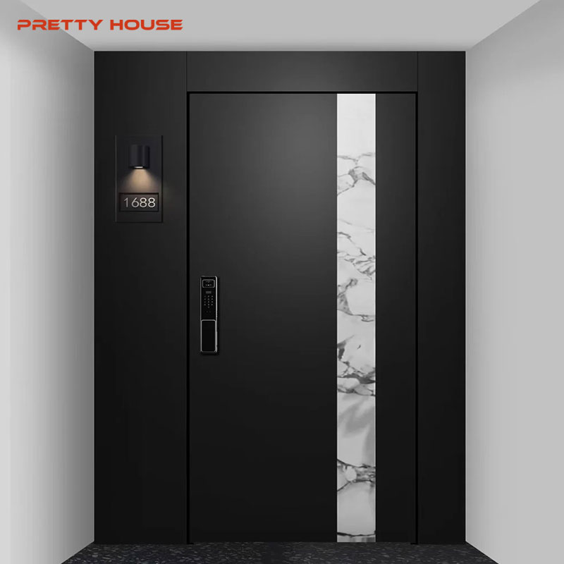 Modern Metal Bulletproof Steel Security Front Steel Doors