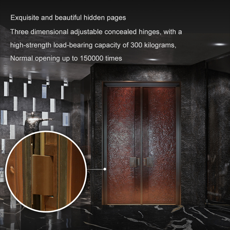 Durable Three-dimensional Carving Art Copper Door High End Safe Cast Aluminum Gates Residential Exterior Pivot Entrance Door