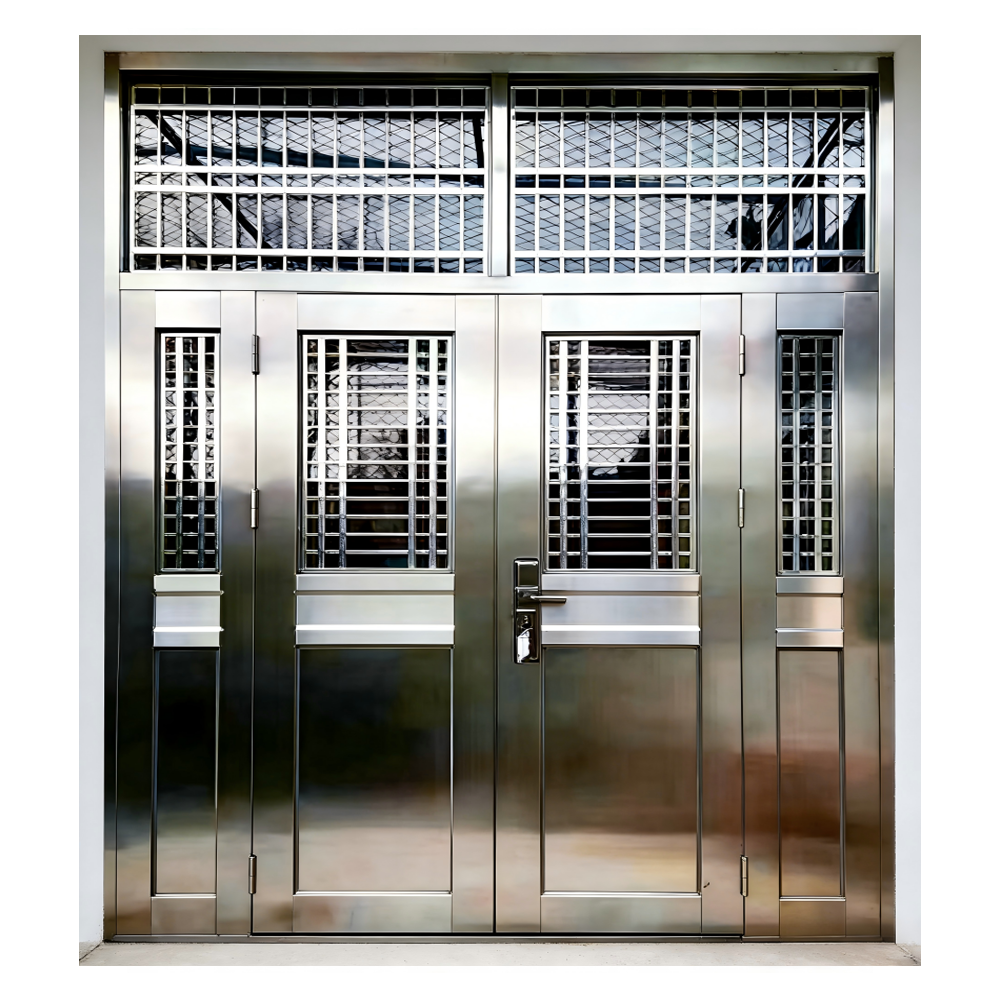 Luxury Villa Aluminum Door Unique Custom Design Side Opening Tuya Smart Compatible Waterproof Penthouse-Grade Security Anti-Pry