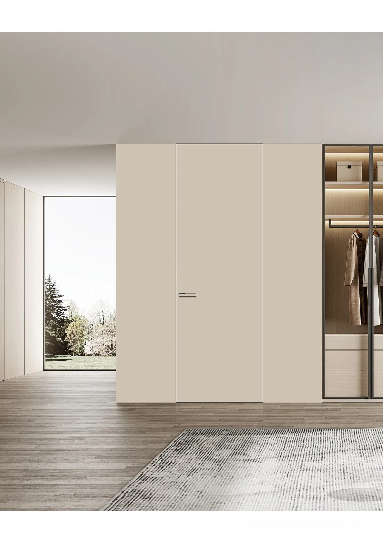 Waterproof Entrance Bathroom Interior Door Details