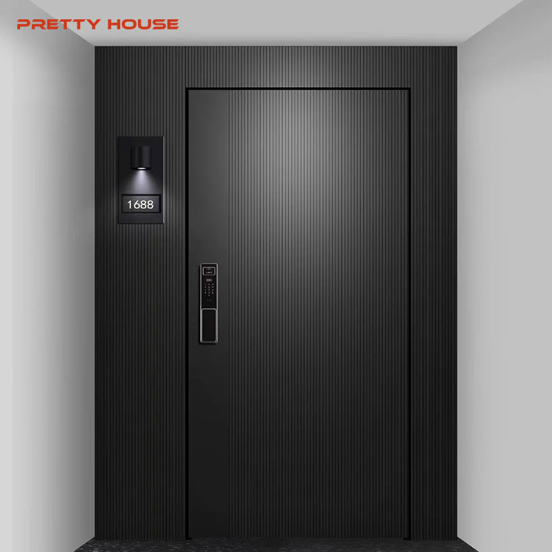 Modern Metal Bulletproof Steel Security Front Steel Doors