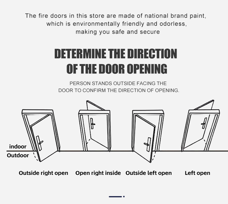 Escape Eco-Friendly Modern Armored Steel Fire-Rated Anti-Theft Exterior Door Manual 1 Year Warranty