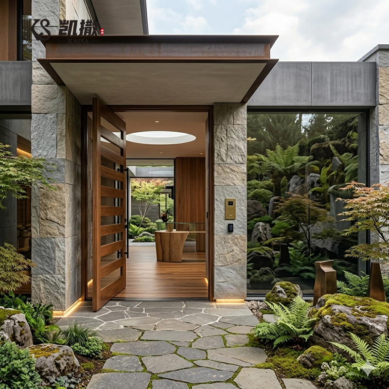 Soundproof Cast Aluminum Casement Pivot Entry Door Other Doors Exterior Entrance Security Pivot Door