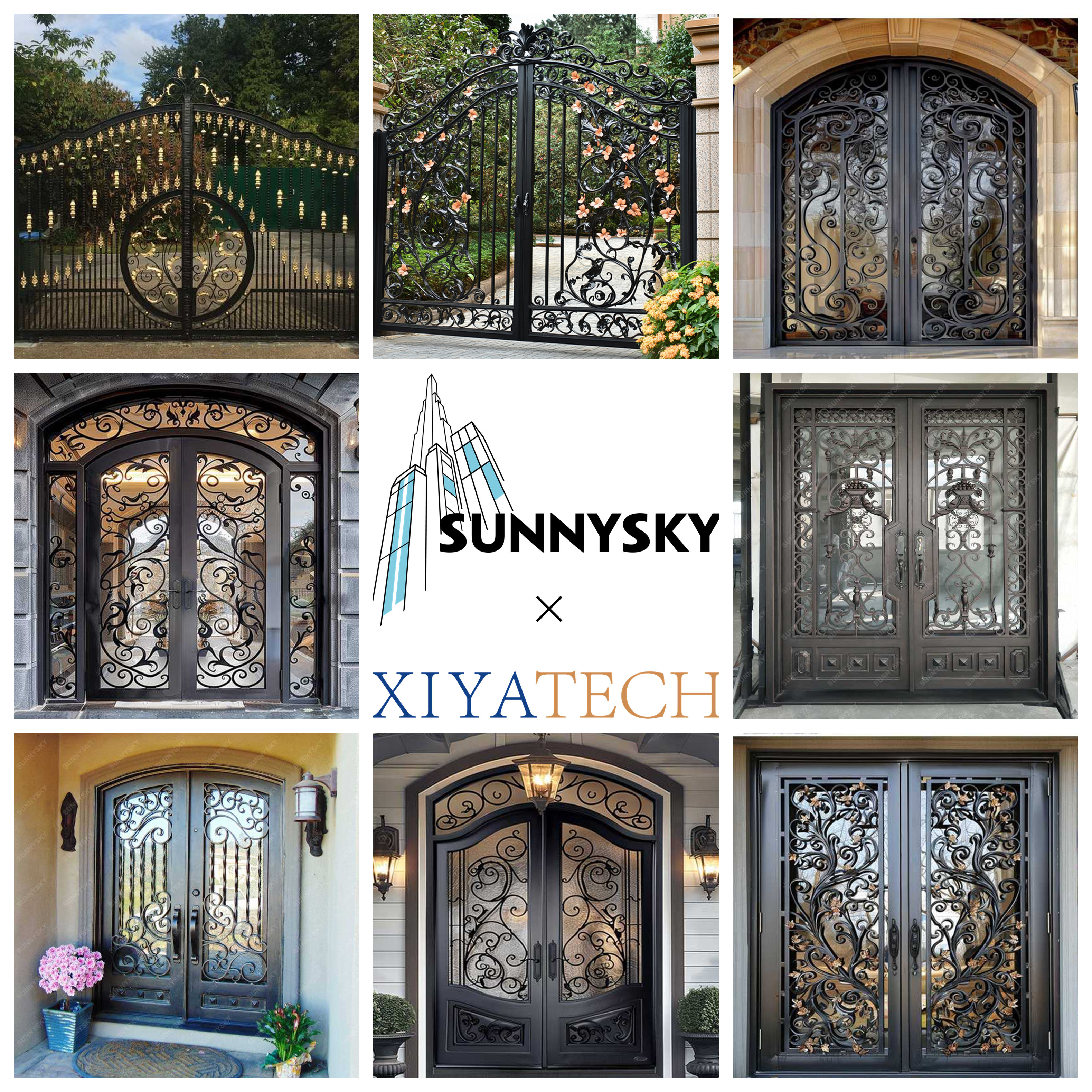 Wrought iron door detail 1