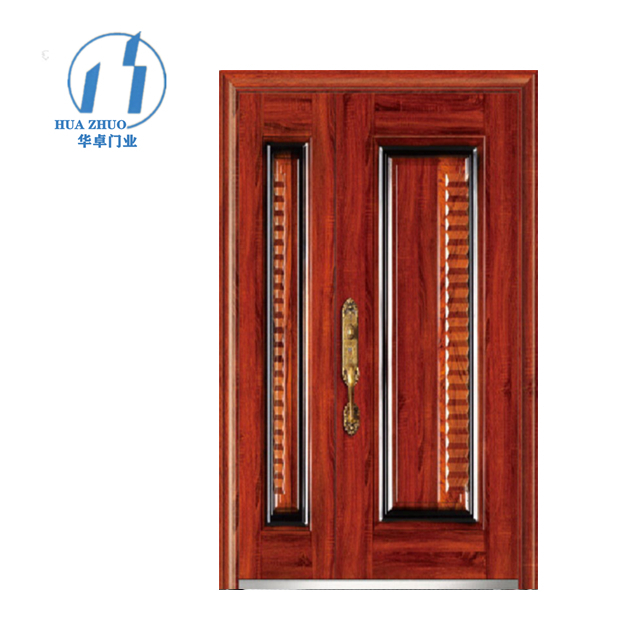 Industrial Steel Security Door-Exterior Bulletproof Anti-Rust Galvanized Door with Ventilation Louver for Nigerian Factories