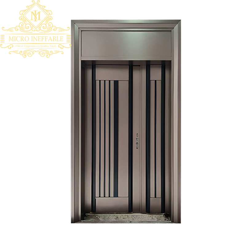 High Quality Main Door Design Front Door for Home Copper Colour Armored Exterior Door