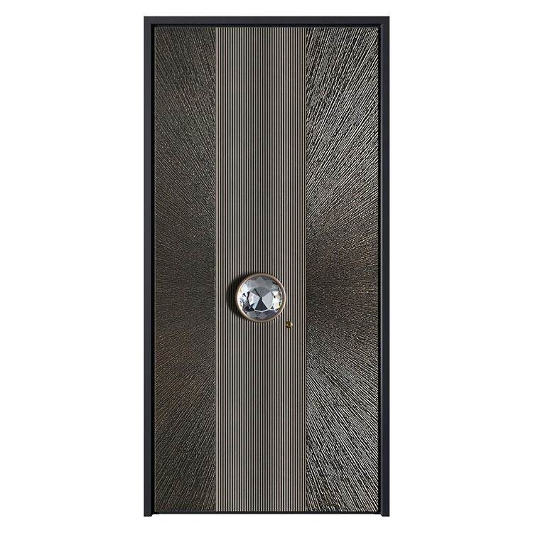 USA Style Design Smart Locks Entry Door Cast Aluminum Exterior Front Modern Security Villa Hotel Apartment External Door