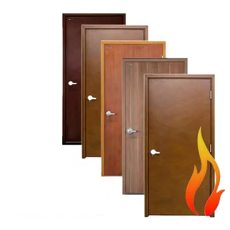 CHANGYI WH Approved for 90-minute Fire Resistant Modern Hotel Finished for Armored Steel Security Entrance Doors