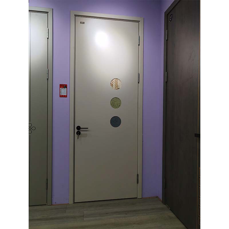 Low Fire Rated Modern Oak Veneer Engineered Wood Interior/Exterior Flush Door for Kitchen Apartment Workshop &amp; Commercial Use
