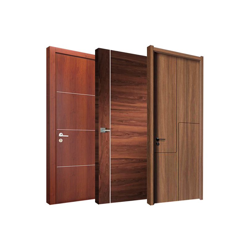 Custom High Quality Bedroom Internal WPC PVC Flush Composite Doors Interior Solid Wooden Plywood Paint Veneer Door