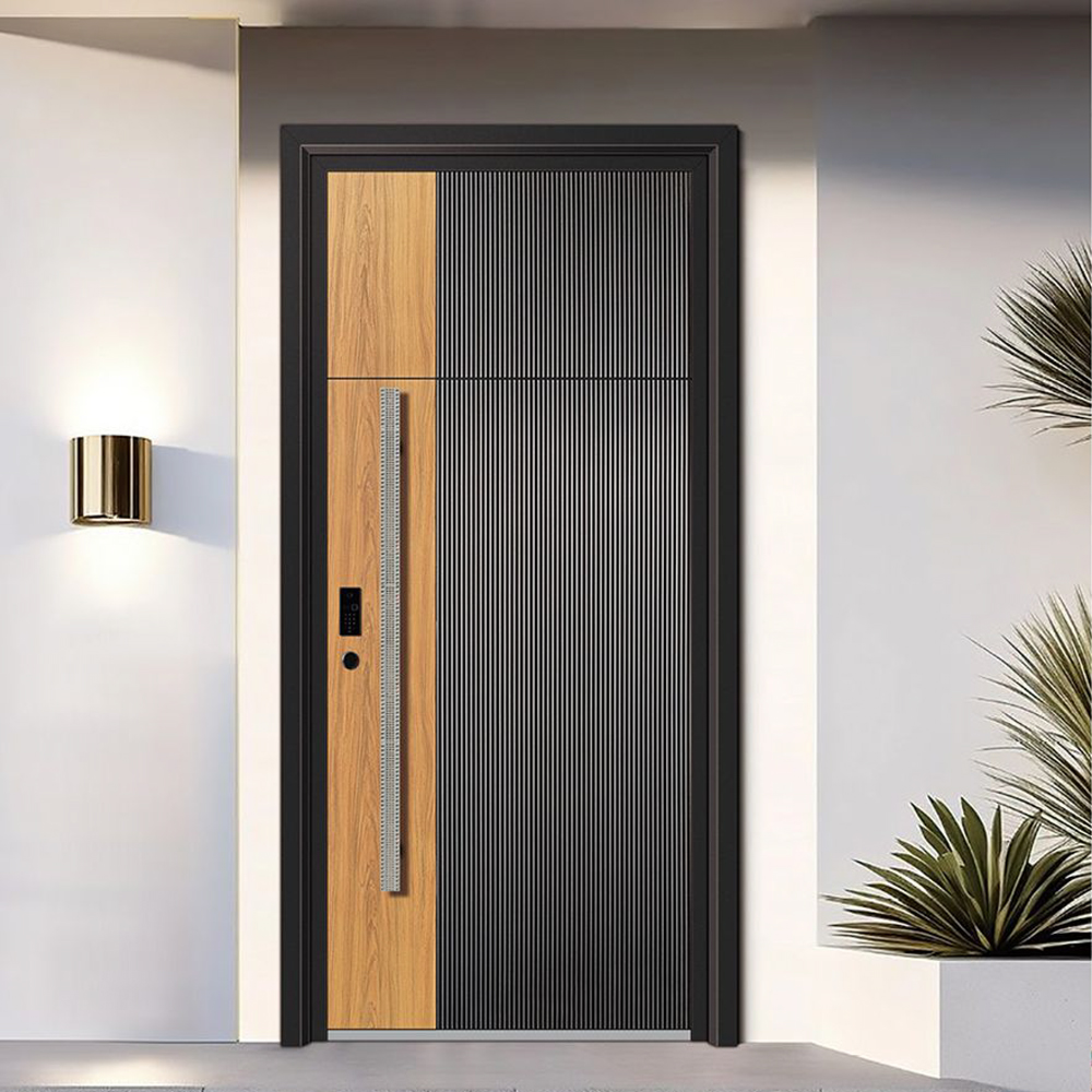 Factory Price Metal Security Bulletproof Armored Entrance Door Luxury Finely Carved Front Entry Exterior Door for Villa House
