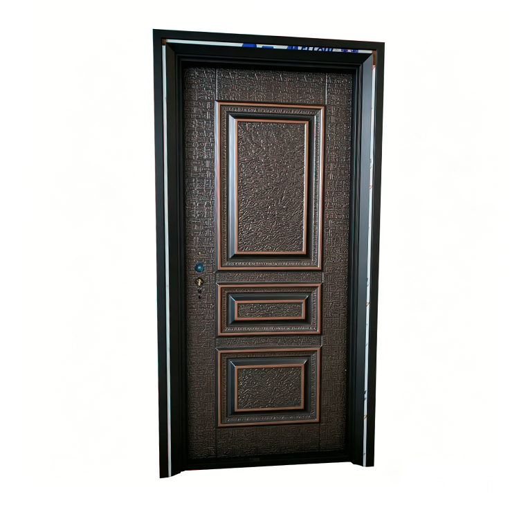 ABYAT Modern Copper Finish Pivot Door Powder Coated Solid Color Metal Door