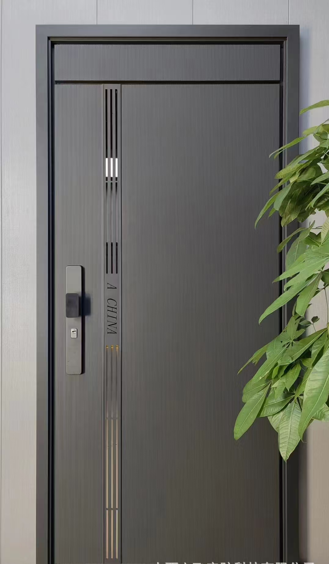 Customizable Good Quality Modern Design Galvanized Steel Armored Security Door Front Entry Fireproof for Villas