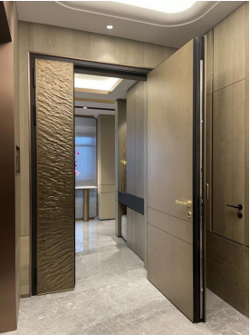 Commercial hotel application of glass aluminum doors