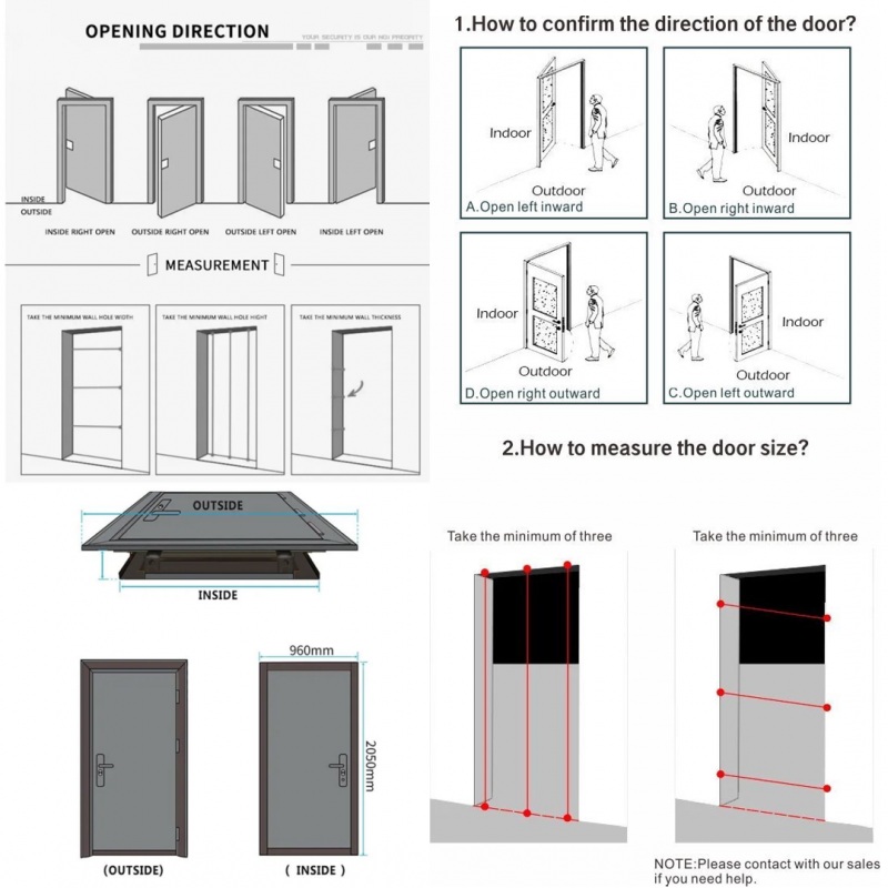 Modern Cast Aluminum Pivot Door - Heavy Duty Security Entrance Door for Main Entry