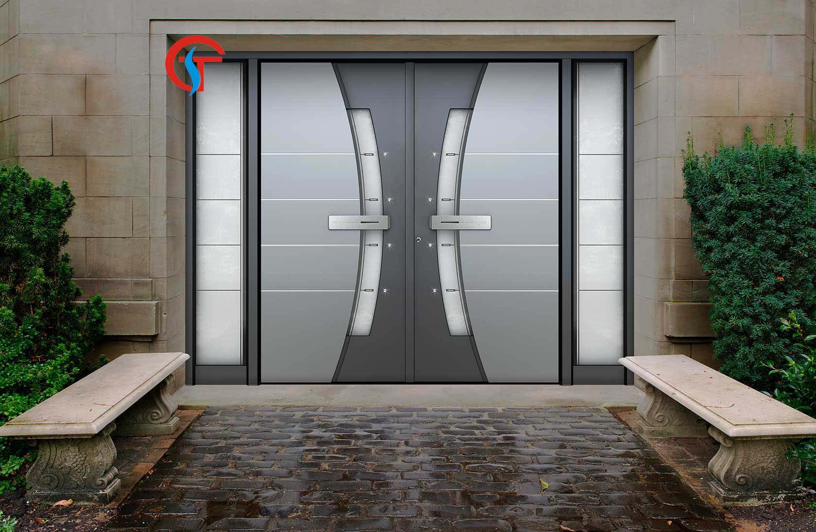 Modern Iron Entry Door