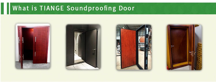 Recording Studio Sound Insulation Wood Grain Acoustic Indoor Soundproof Doors for Theatre