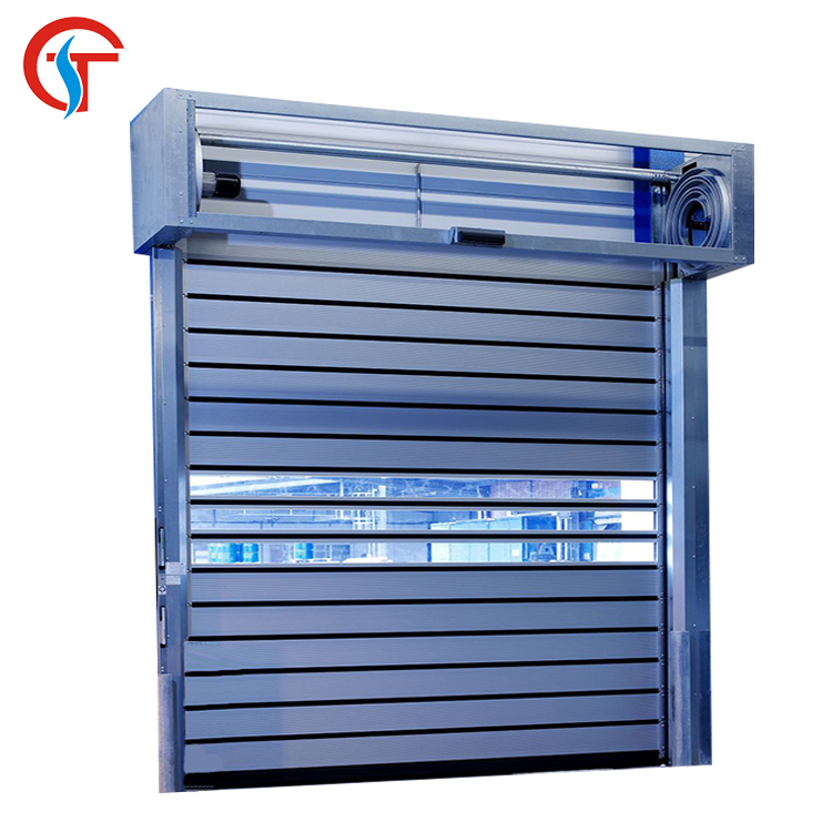 High speed spiral door