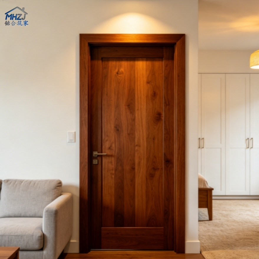 Interior Solid Wooden Entrance Door Front Doors for Homes Security Entry Hard Wood Indoor Room Fire Rated Internal Modern Main House Hand Carved Arch Main Door