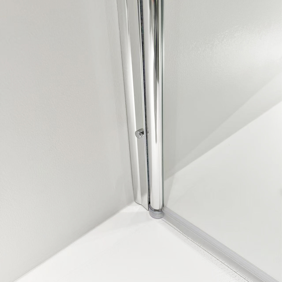 FUSA Shower Partition Bathroom Project Pivot Glass Door Aluminium 6mm Glass 304 Stainless Steel Pivot Commercial Use for Hotel