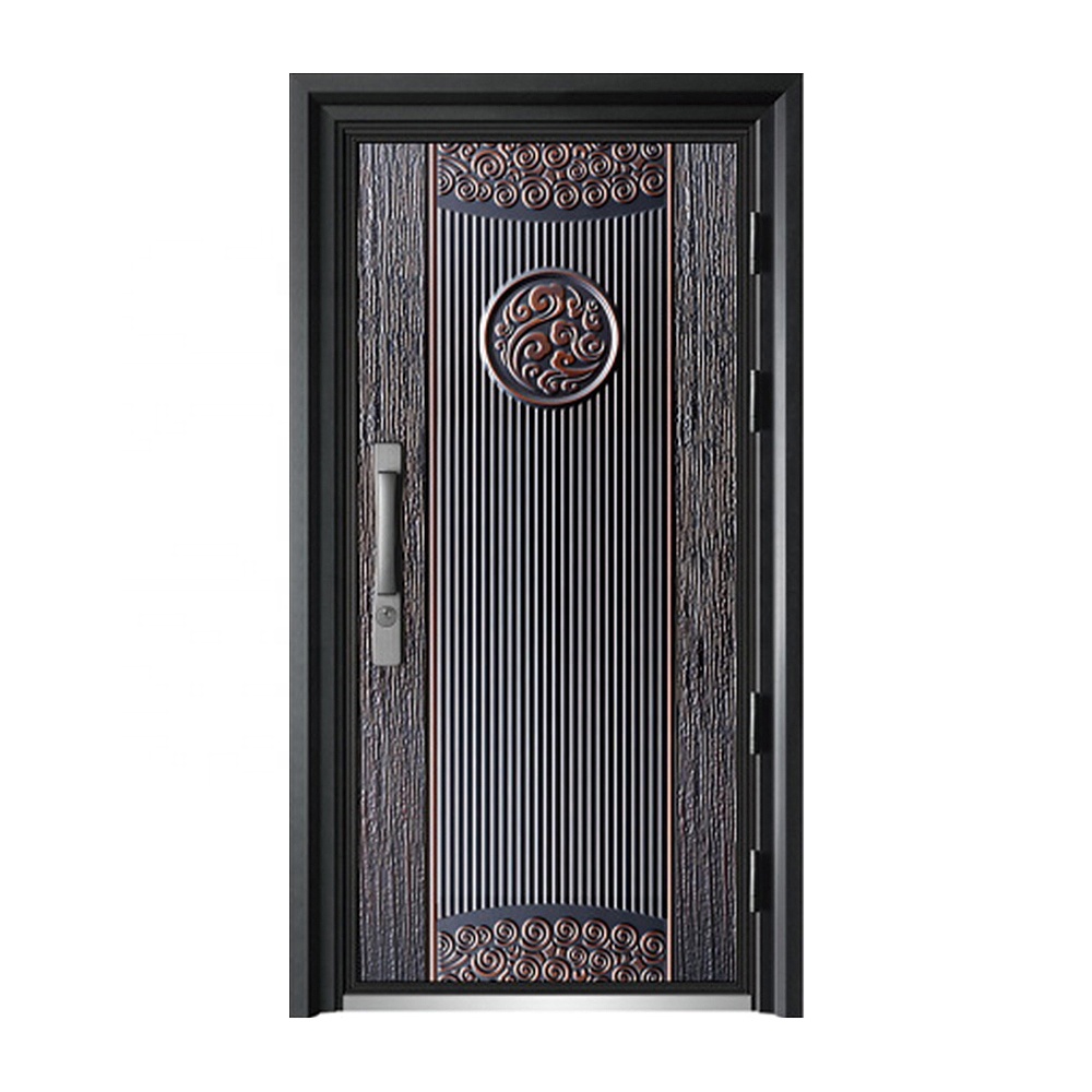 PPD Zinc Alloy Luxury Exterior Entrance Tank Door 3D Facade Heavy Duty Security Door for Apartment and Vila