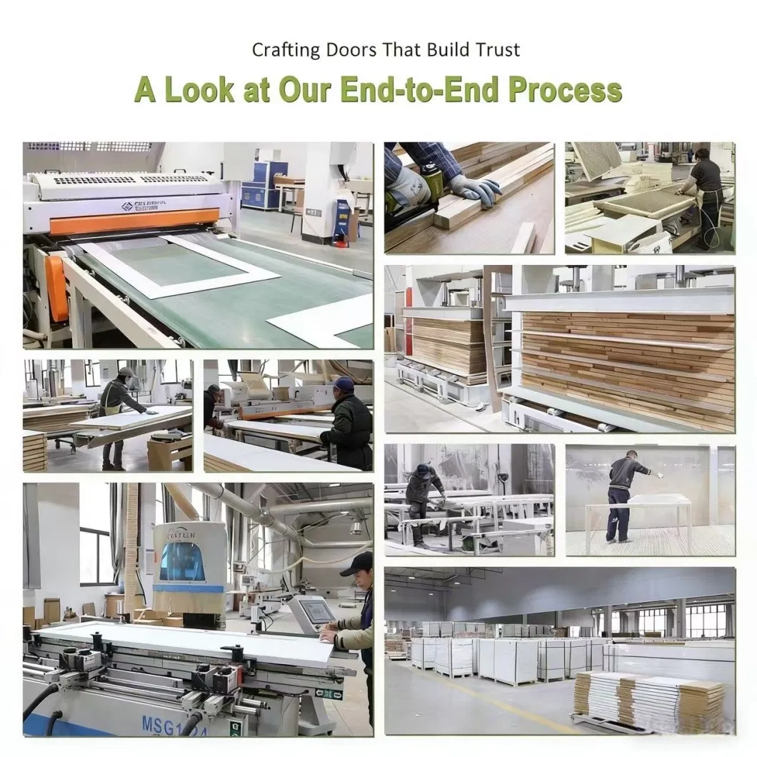 Solid Core Interior Wood Room Door Custom Model 3