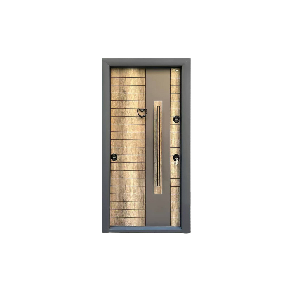 Factory Main Entrance Commercial Modern Bulletproof Armored Steel Waterproof Security Entry Door Finished Outdoor SUFO Brand