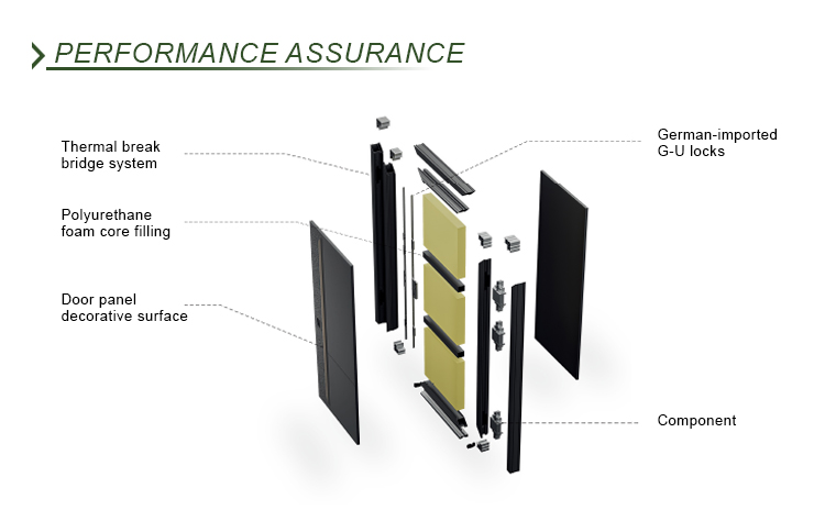 Modern Aluminum Entry Door Detail 1
