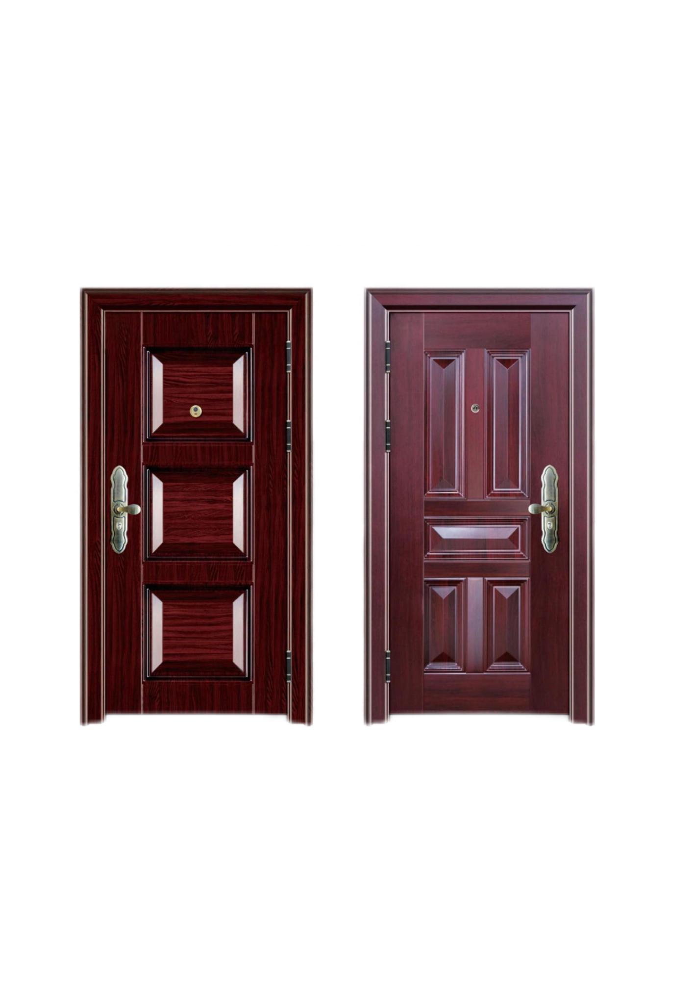 Main Entrance Steel Fireproof and Anti-theft Armored Door with Chinese Design for Outdoor Use